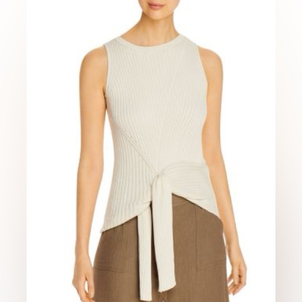 Brochu Walker Dean Wrap Tank M Cream